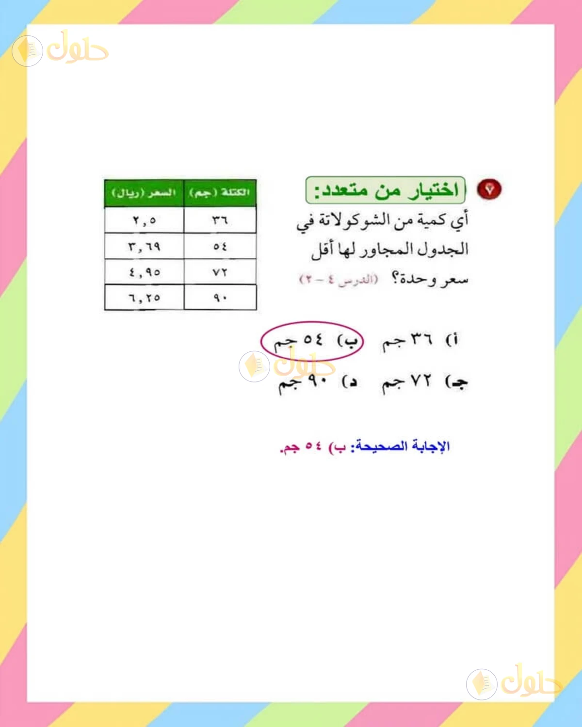 حل الرياضيات للصف الأول المتوسط صفحة 160 - الجزء 3