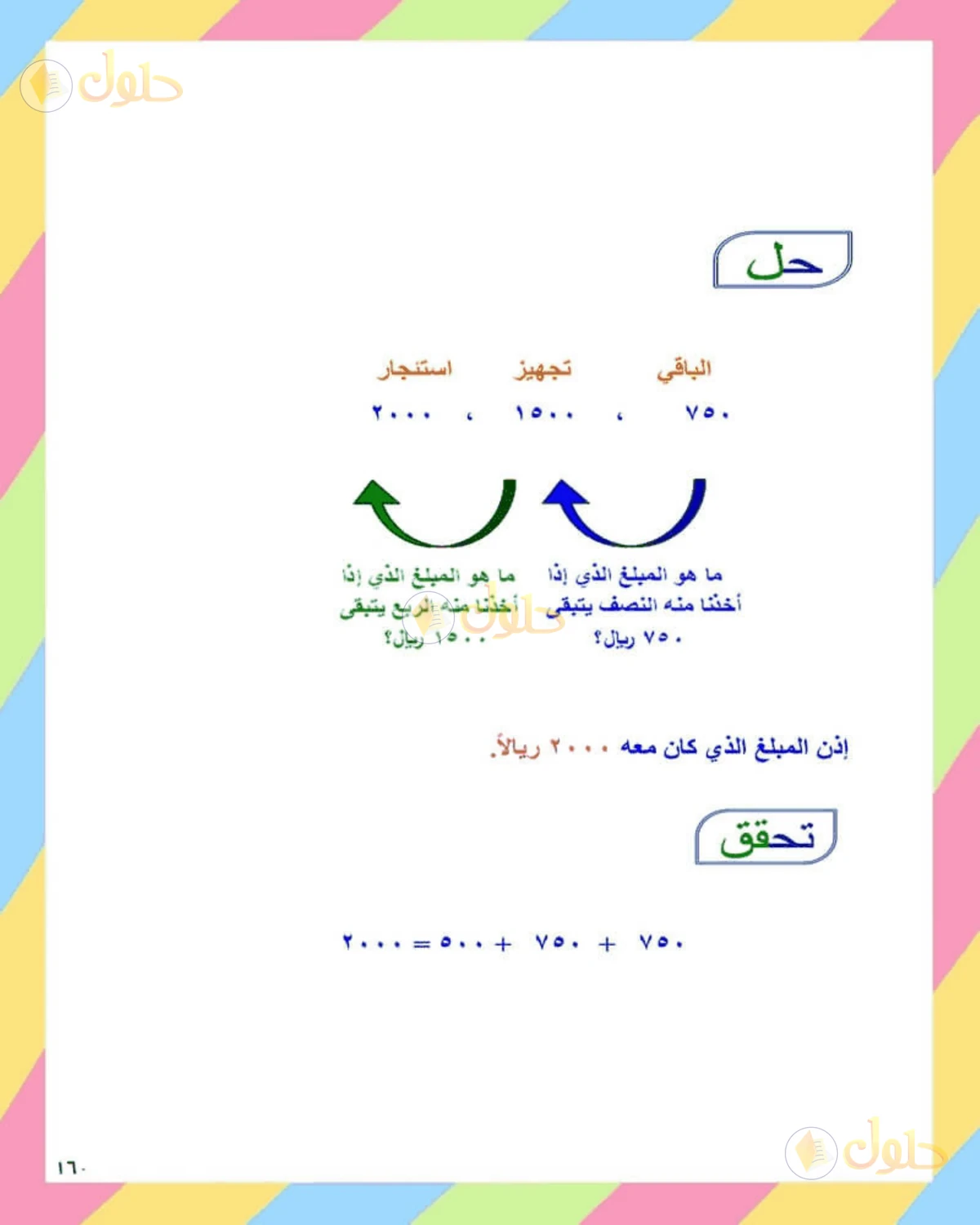 حل الرياضيات للصف الثاني المتوسط صفحة 160 - الجزء 12