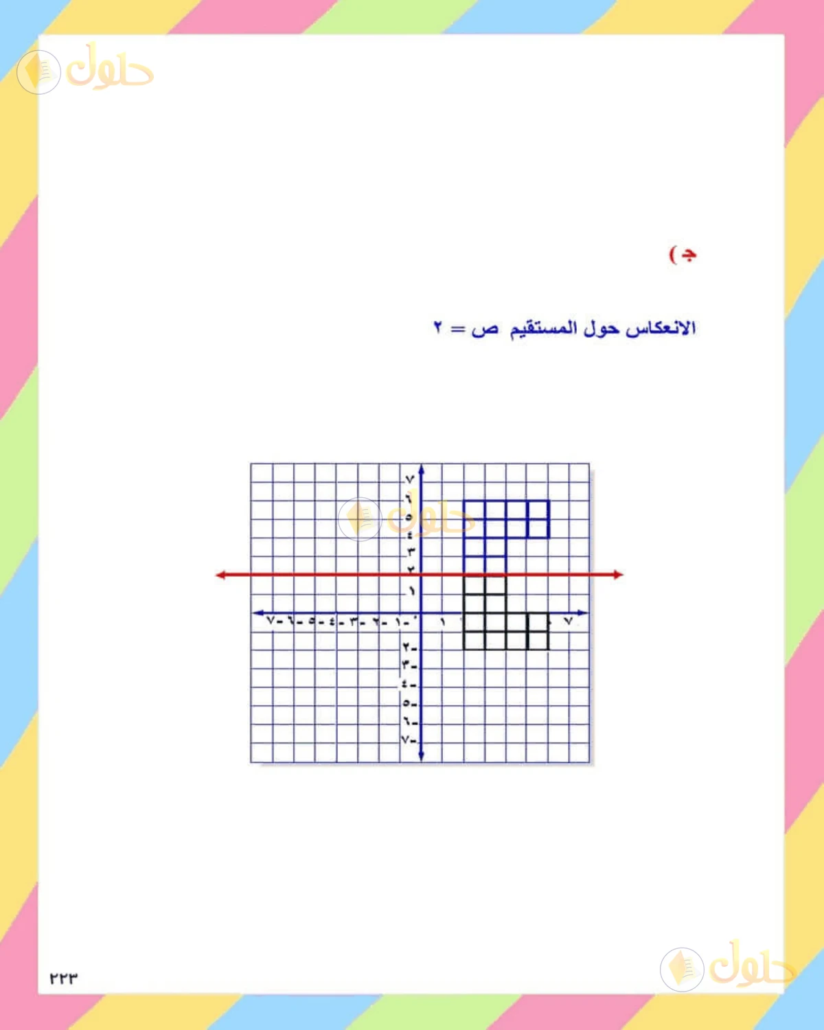 حل الرياضيات للصف الثاني المتوسط صفحة 223 - الجزء 9