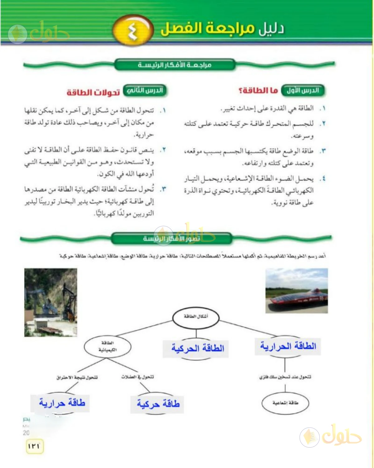 حل علوم الصف الثاني المتوسط صفحة 121 الجزء 1