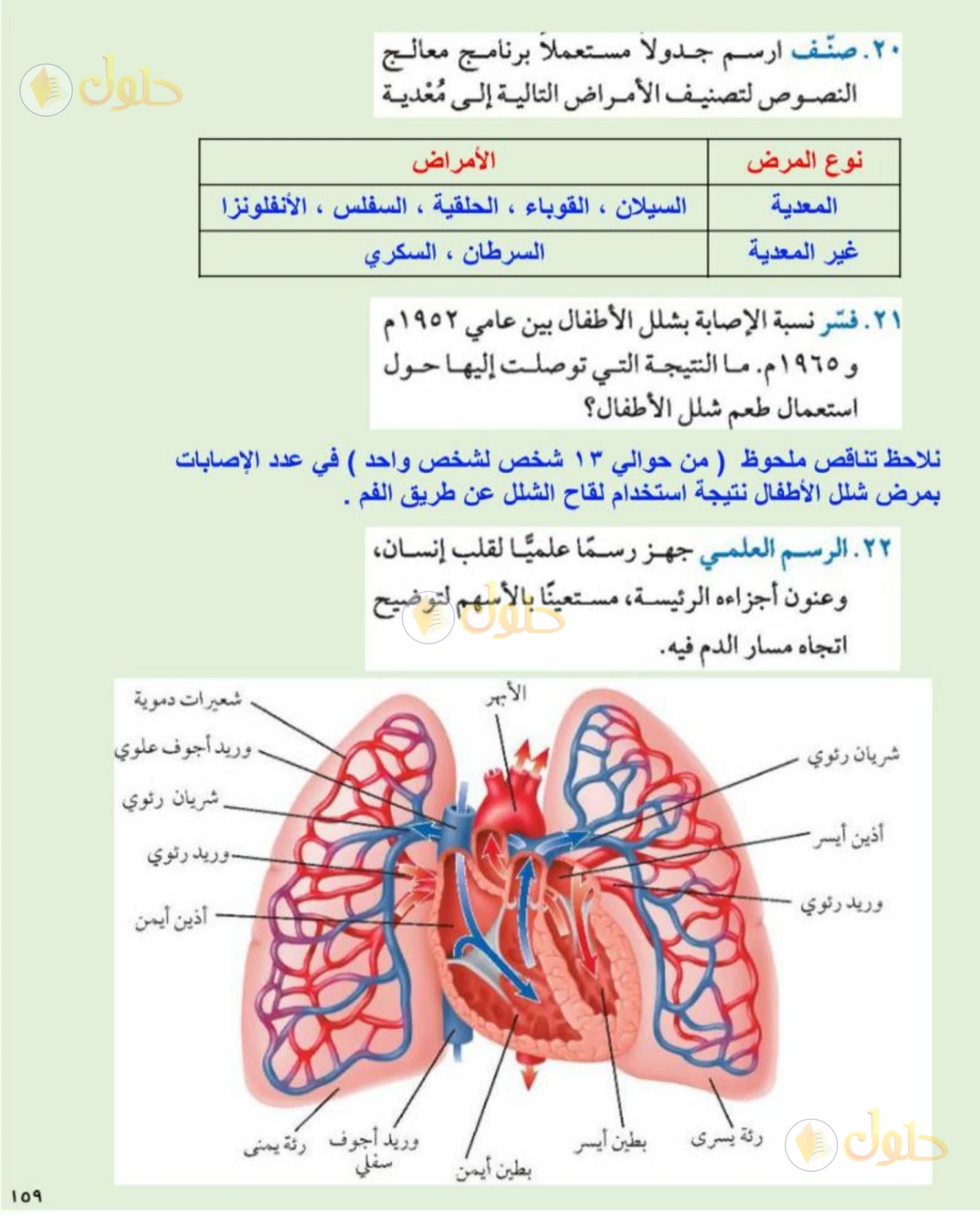 حل علوم الصف الثاني المتوسط صفحة 159 الجزء 3