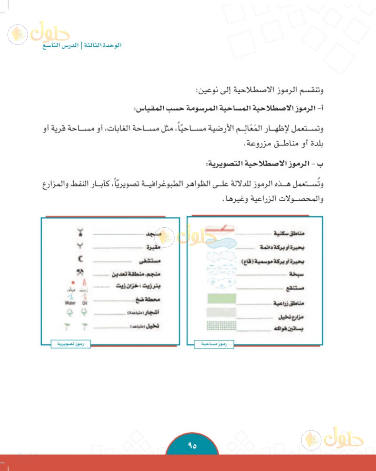 حل الدراسات الاجتماعية للصف الثاني المتوسط صفحة 95