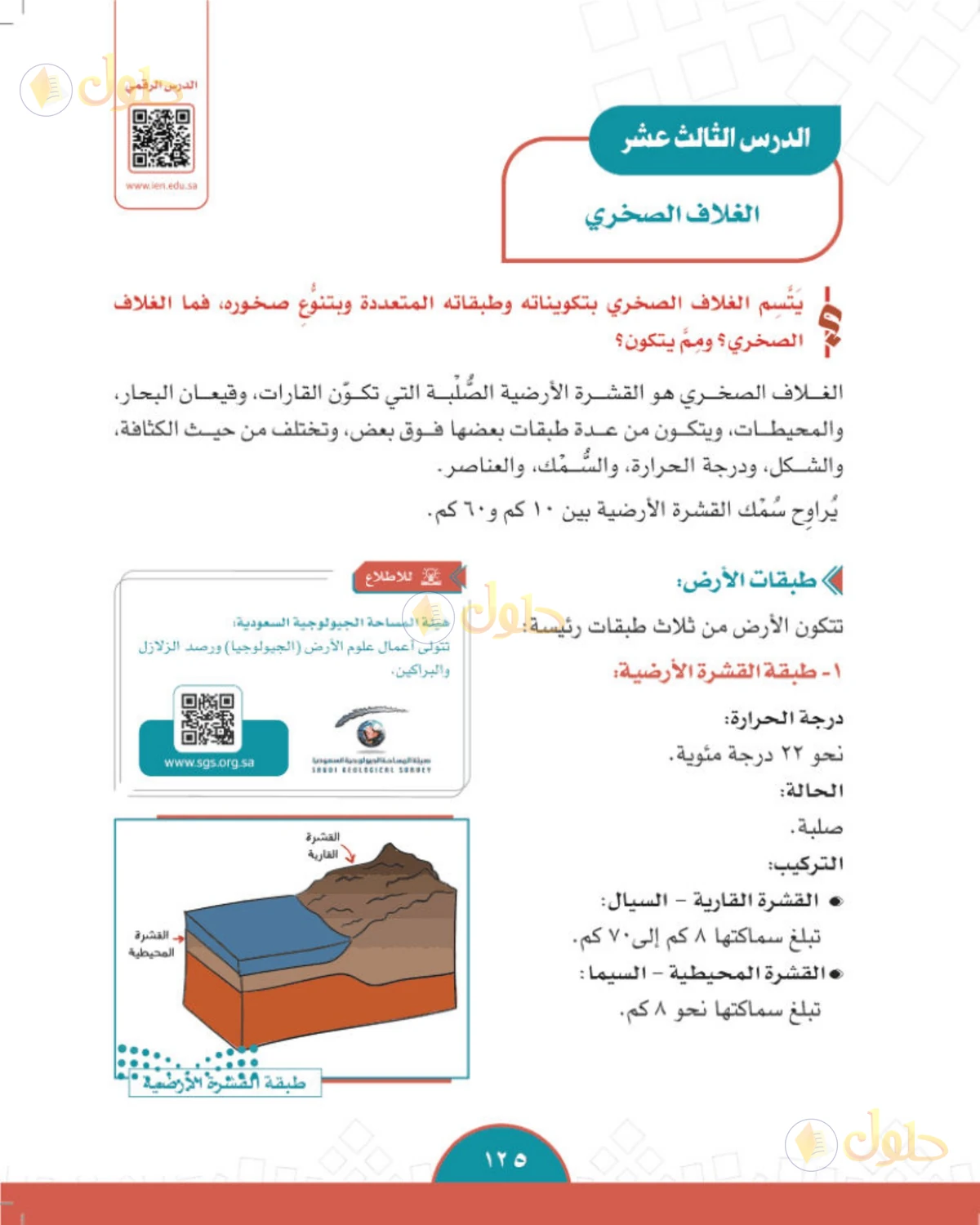 حل الدراسات الاجتماعية للصف الثاني المتوسط صفحة 125