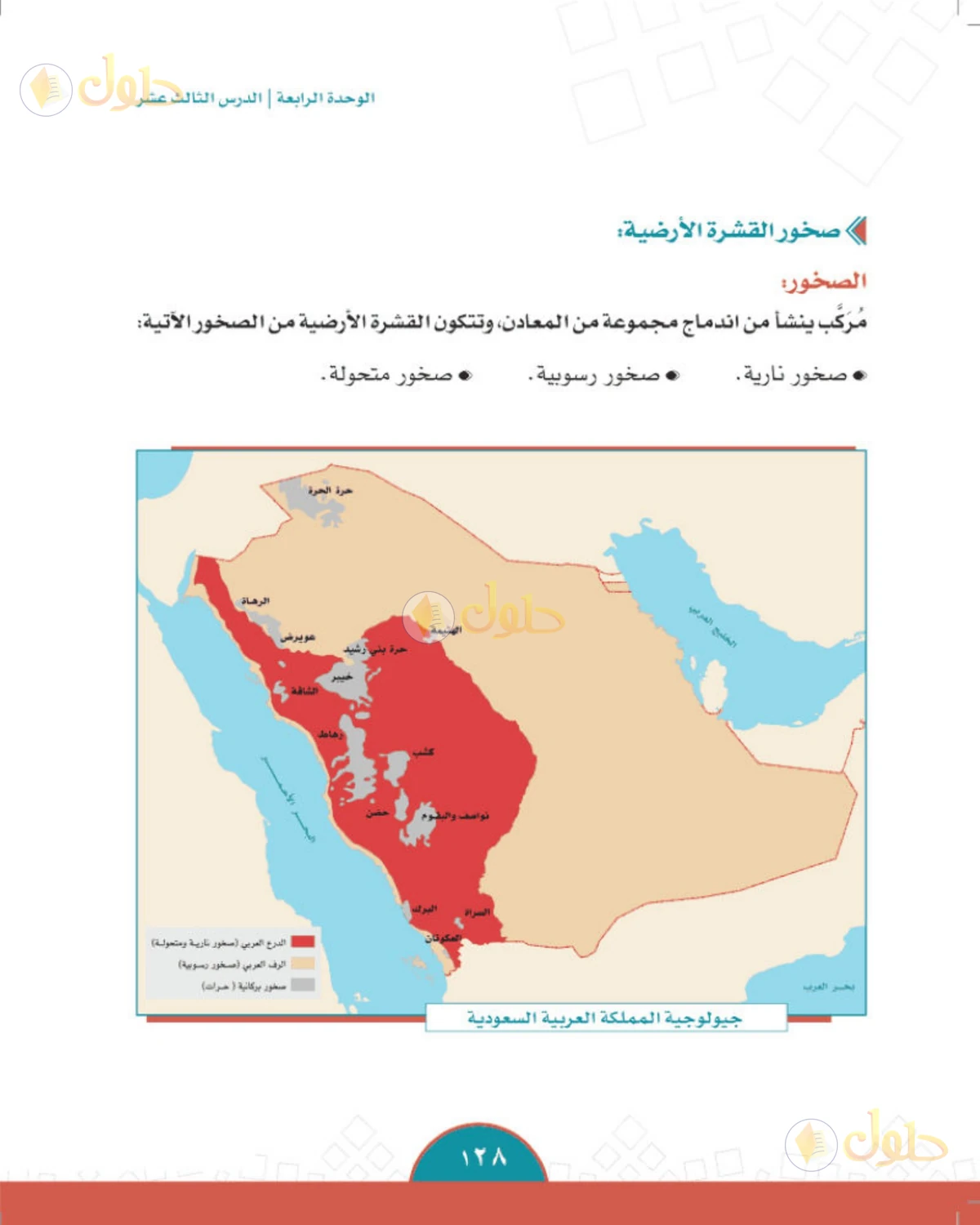 حل الدراسات الاجتماعية للصف الثاني المتوسط صفحة 128