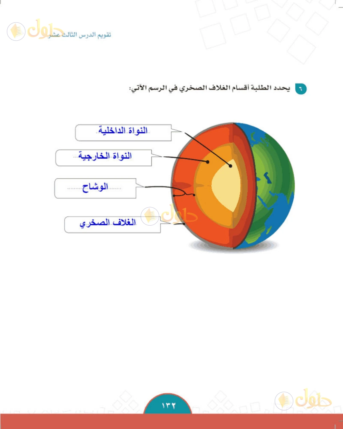 حل الدراسات الاجتماعية للصف الثاني المتوسط صفحة 132