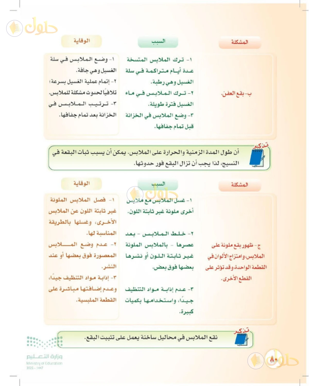 حل المهارات الحياتية والأسرية للصف الثالث المتوسط صفحة 80