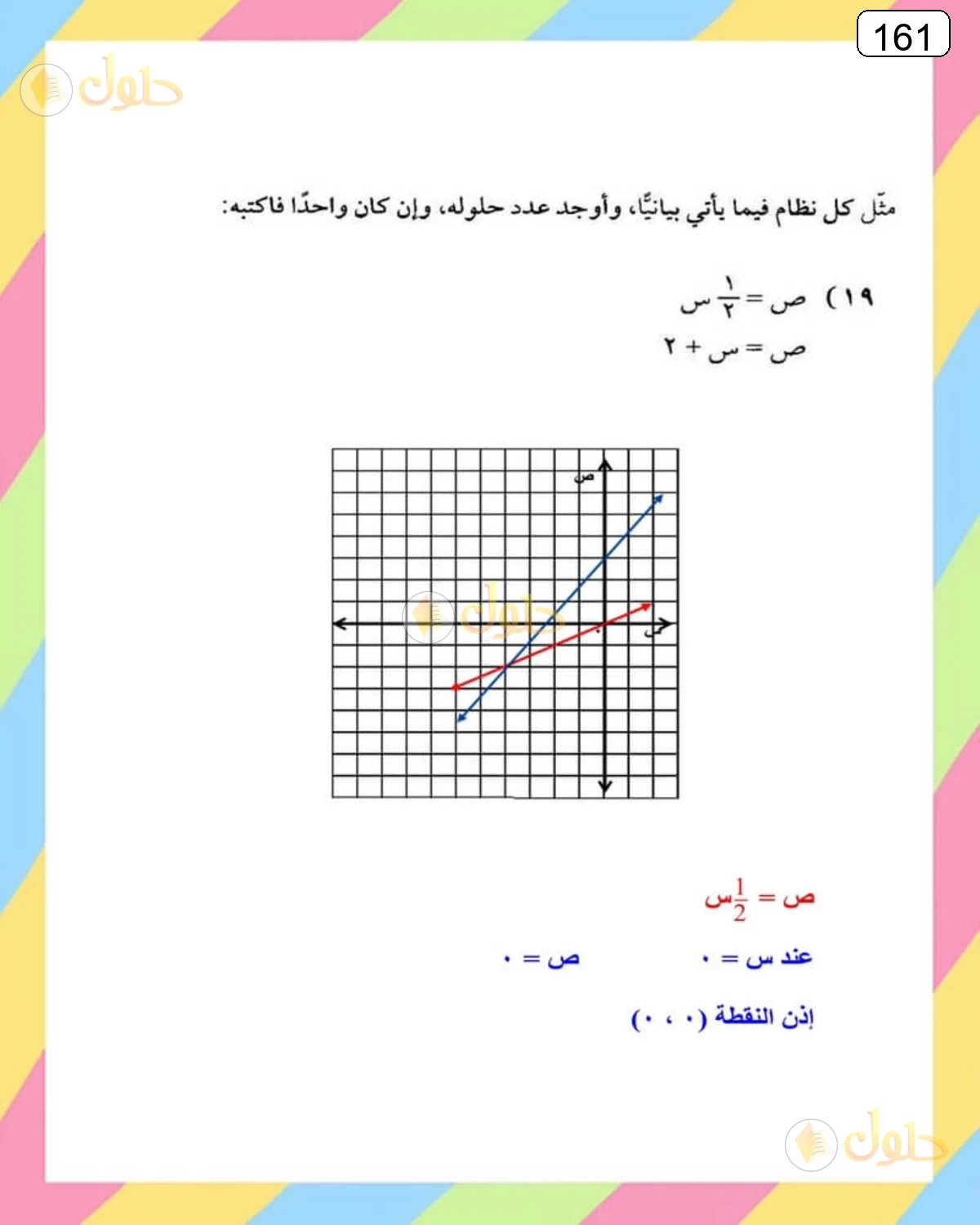 حل الرياضيات للصف الثالث المتوسط صفحة 161 الجزء 28