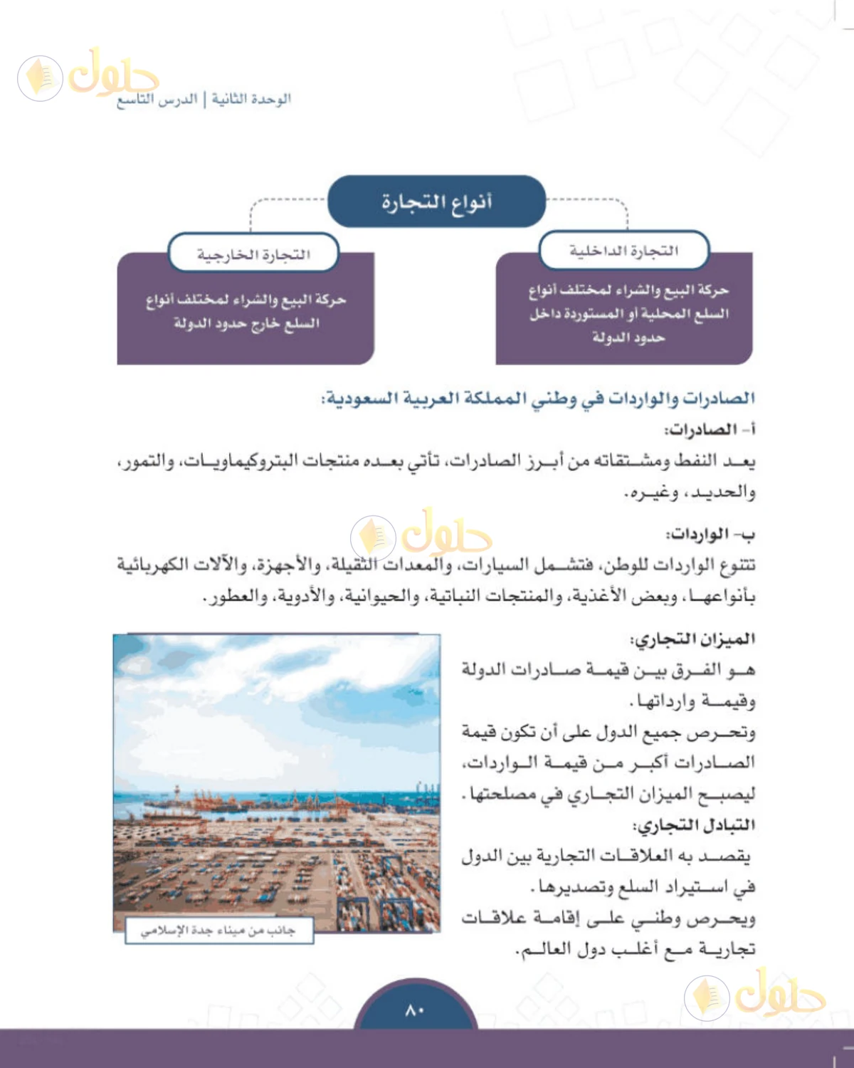 حل الدراسات الاجتماعية للصف الثالث المتوسط صفحة 80