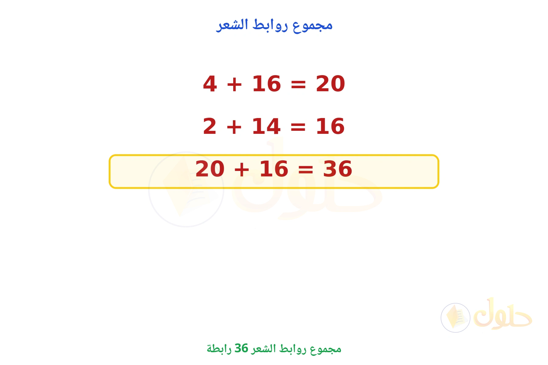 مجموع روابط الشعر 36 رابطة